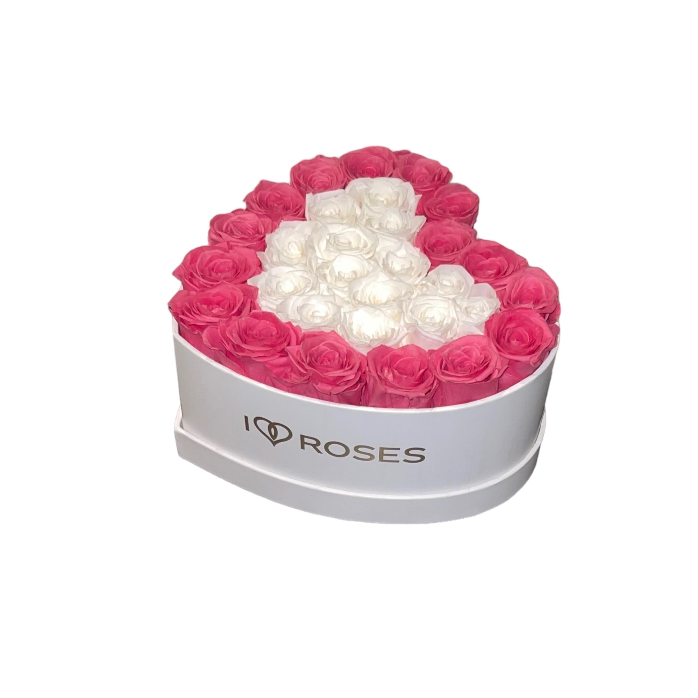 MEDIUM HEART ROSE BOX – I Love Roses